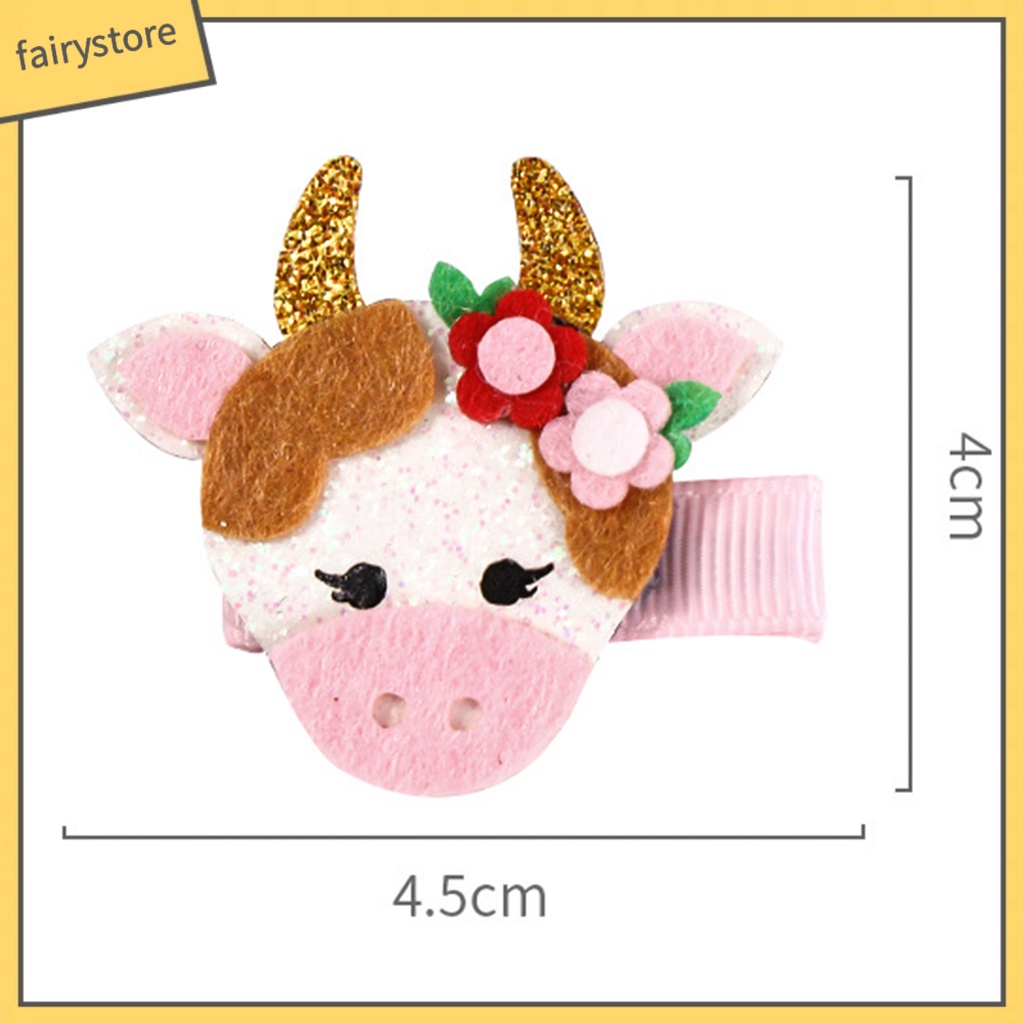 1 Cặp Kẹp Tóc Hoạt Hình Xinh Xắn Cho Bé Gái