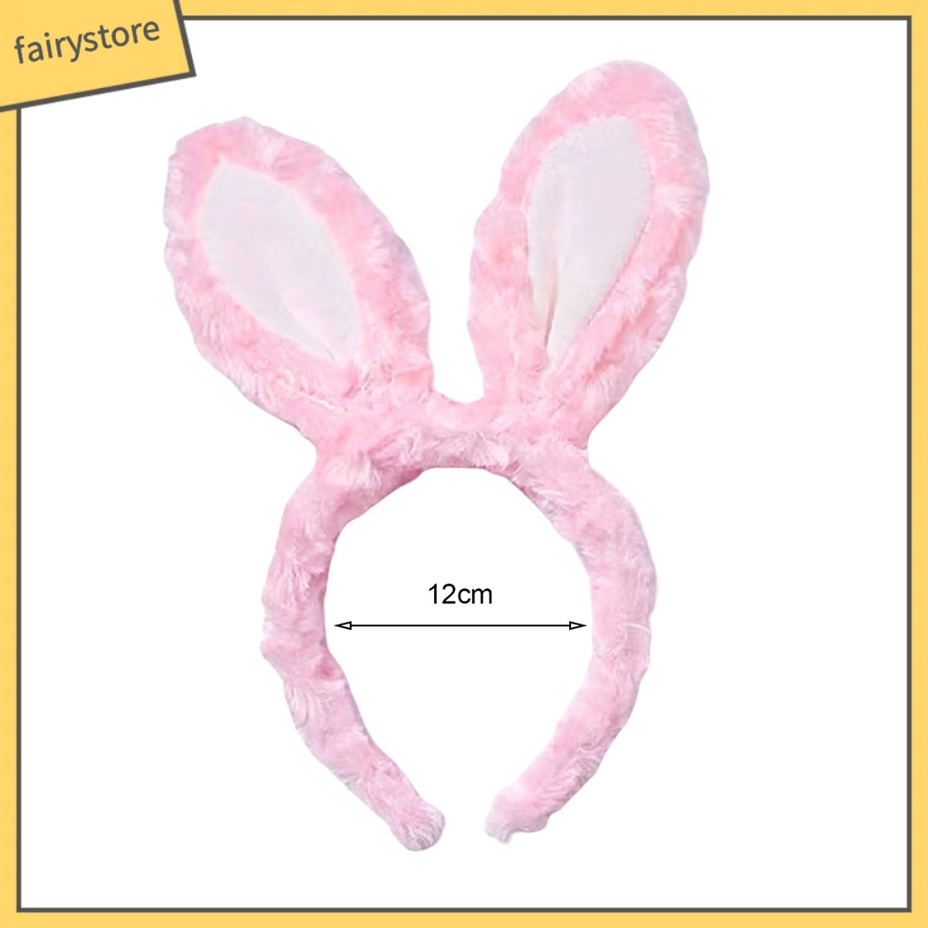 Băng Đô Cài Tóc Tai Thỏ Hoạt Hình Không Trượt Cho Nữ