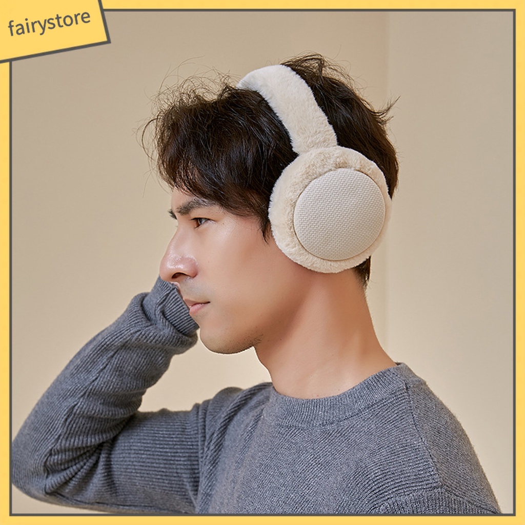 Bông Chụp Tai Giữ Ấm Chống Ngã Màu Sắc Trơn Co Giãn Tốt Có Thể Điều Chỉnh Dành Cho Nam Và Nữ