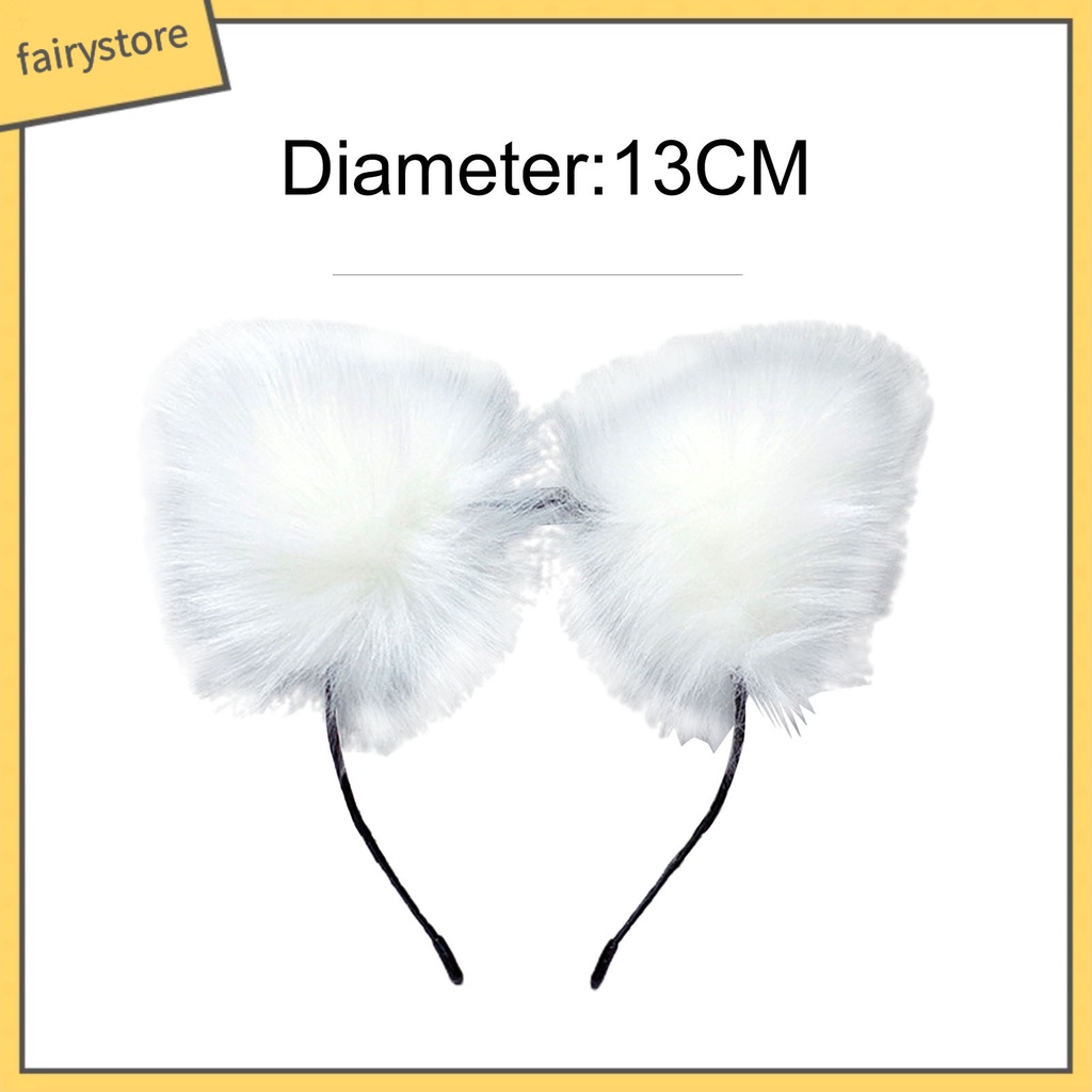 Băng Đô Tai Mèo Bông Hóa Trang Nhân Vật Anime Dễ Thương