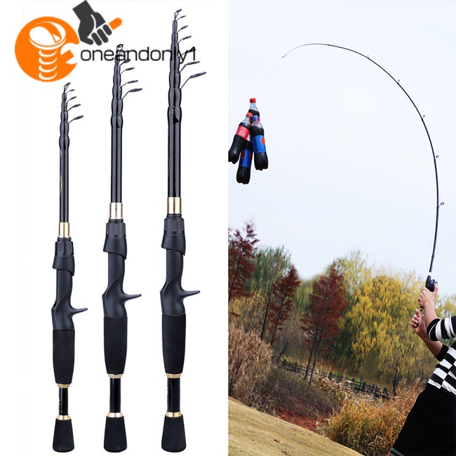 Cần Câu Cá Bằng Sợi Carbon Siêu Nhẹ Siêu Ngắn 1.8 / 2.1 / 2.4