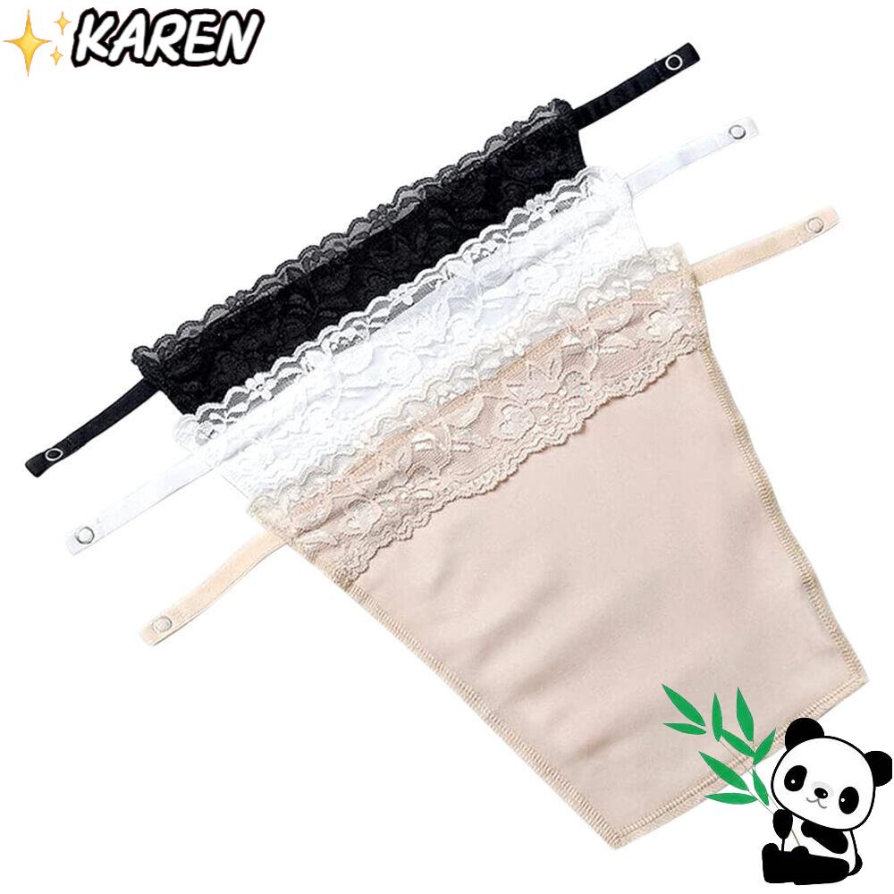 Karen Mock Áo hai dây Quấn Ngực Phối Ren Kẹp Dễ Dàng Ngăn Ngừa Nudity Cho Nữ