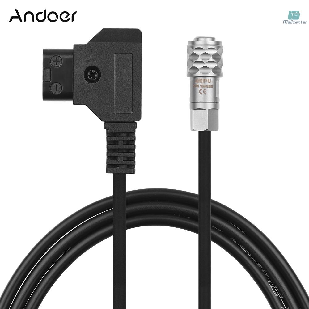 Andoer D-Tap to BMPCC 4K 2 Pin Locking Power Cable for Blackmagic Pocket Cinema Camera 4K for  V Mount Battery