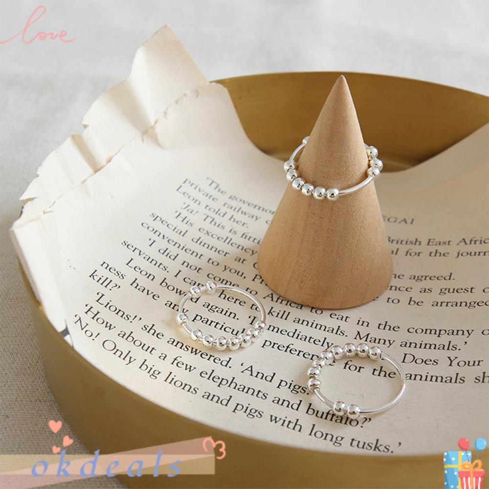 Nhẫn Dạng Trượt Giảm Căng Thẳng Đính Hạt