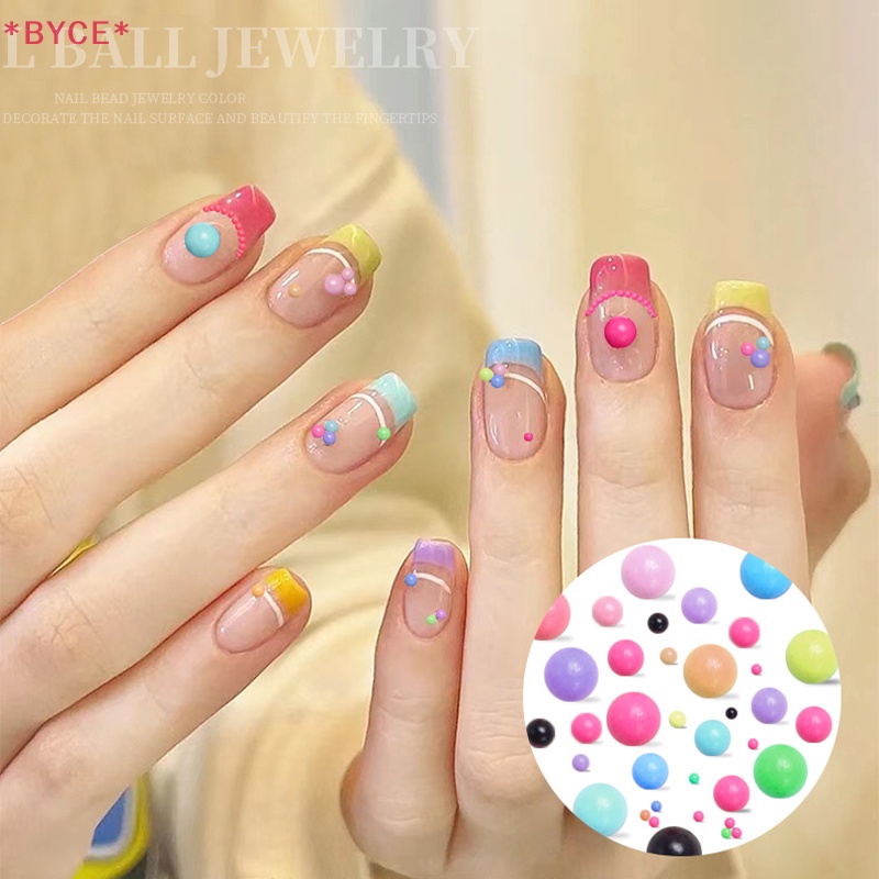 Hộp 6 Ngăn Đựng Hạt Cườm 3D Trang Trí Móng Tay Nghệ Thuật Mới