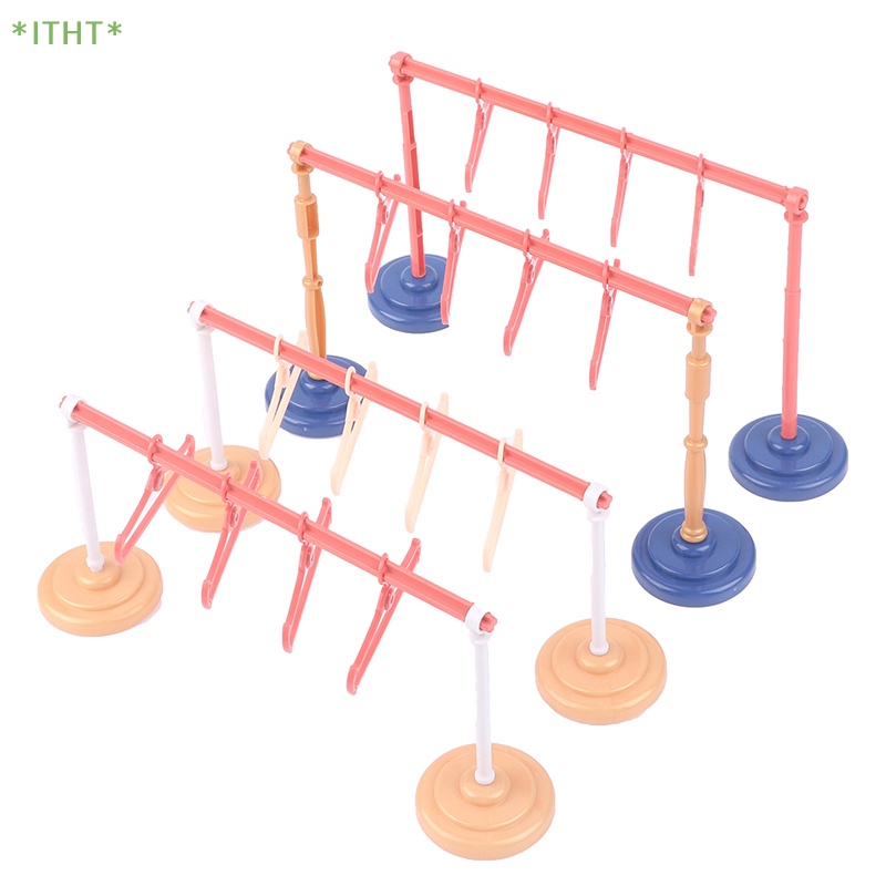 1 Bộ Móc Quần Áo Mini Bằng Nhựa Dễ Thương Mới