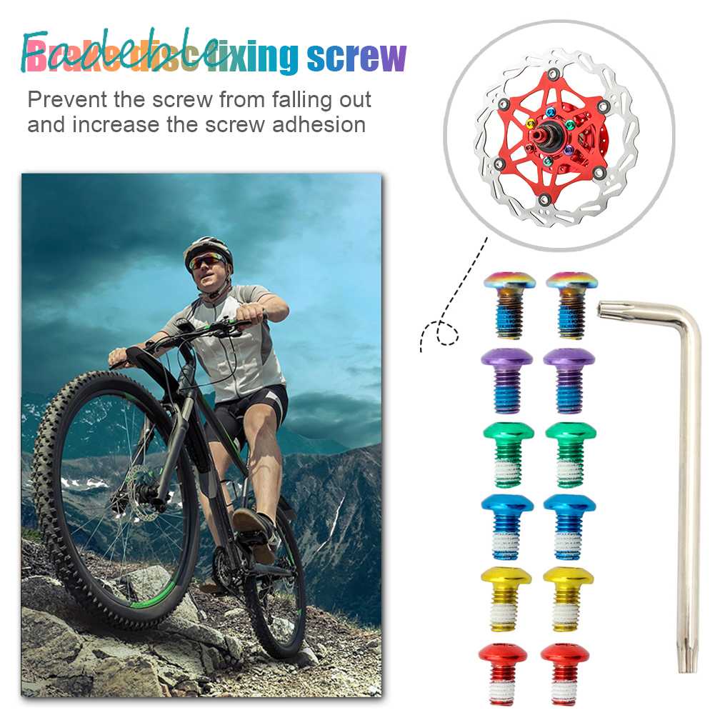 Bộ 12 Ốc Vít T25 M5x9mm Cho Đĩa Phanh Xe Đạp