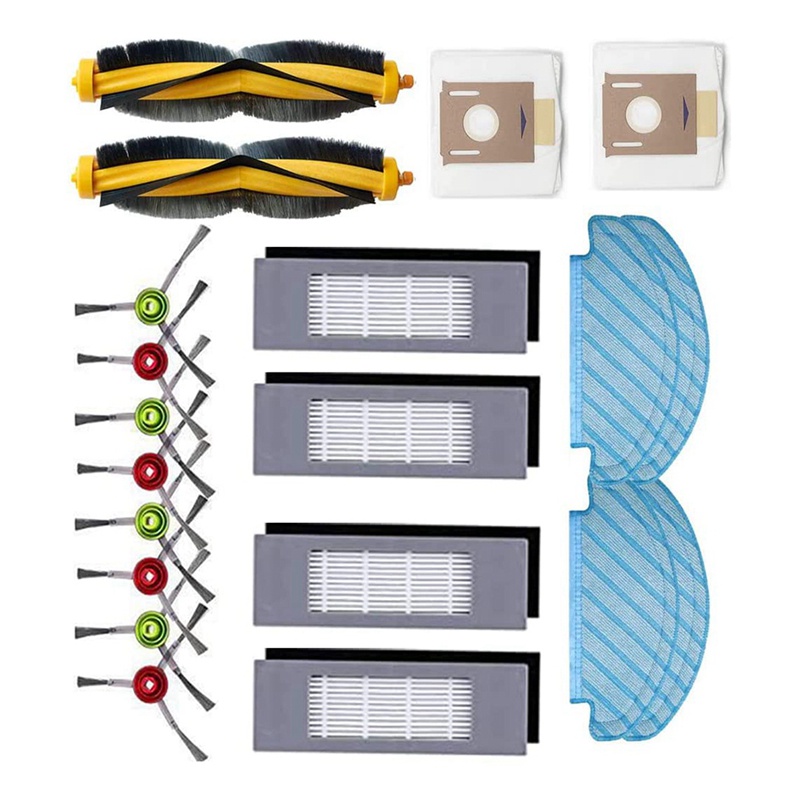 Bộ Cọ Chính / Chổi Bên / Tấm Lọc HEPA Thay Thế Cho Máy Hút Bụi Ecovacs T8 T9 T9PRO