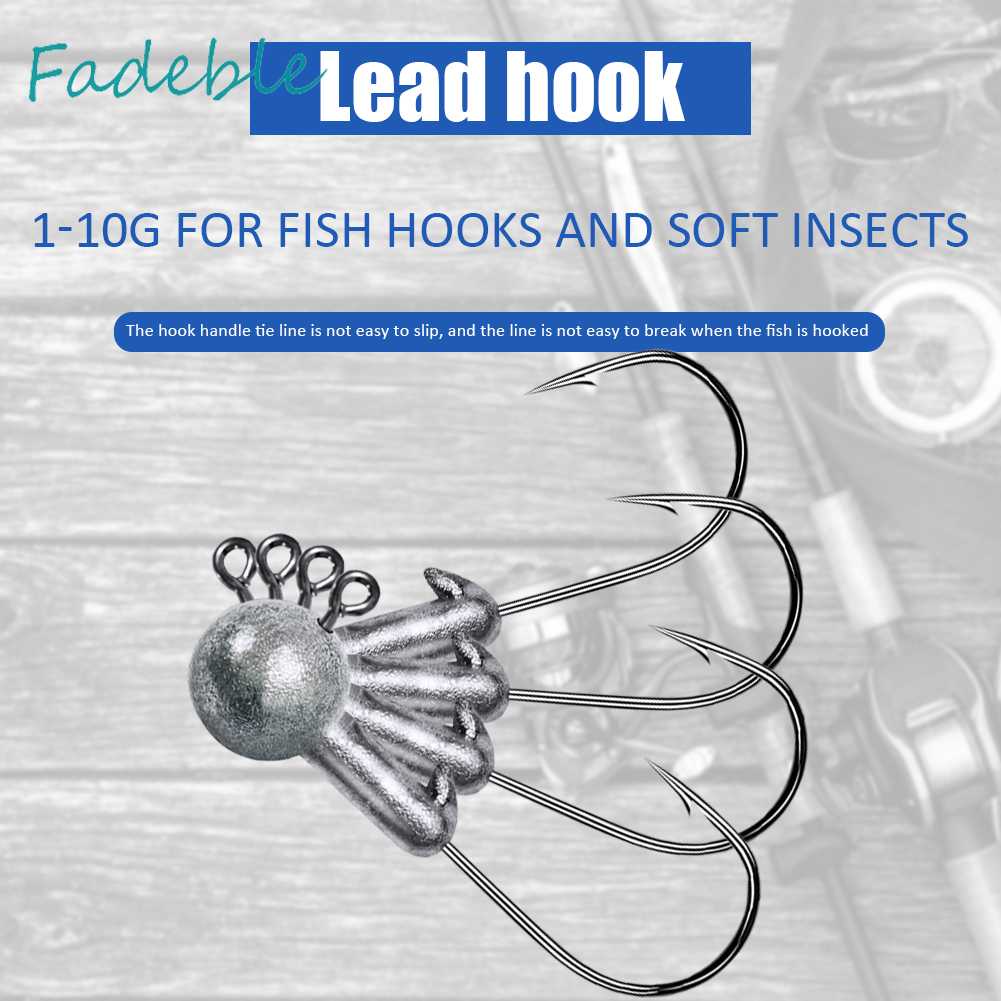 Set 10 Mồi Giả Nhử Cá Đầu Tròn Mềm Mại