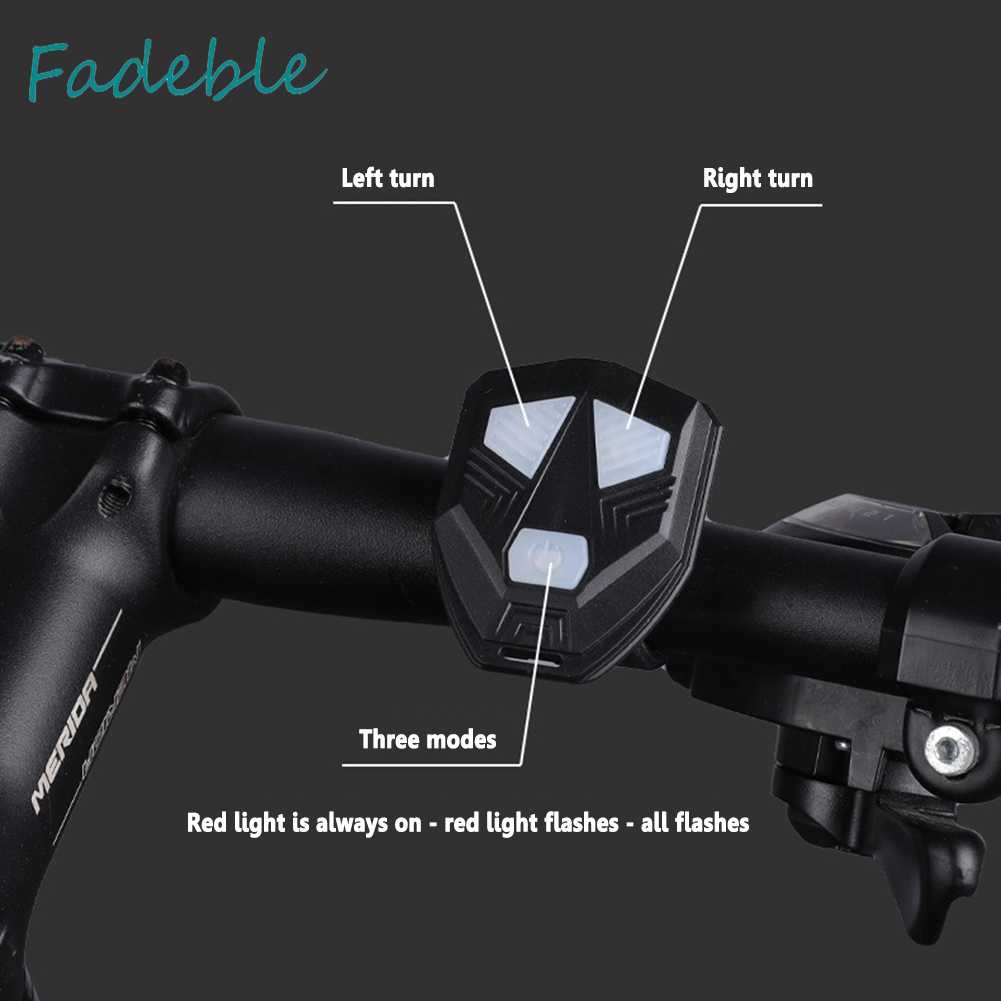 Đèn LED Tín Hiệu Xi Nhan Gắn Đuôi Xe Đạp Chống Thấm Nước Kèm Chuông Tiện Dụng