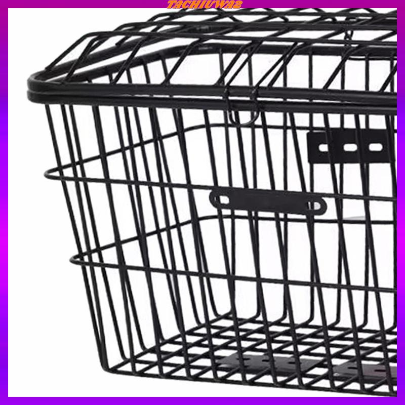 [Tachiuwa2] Giỏ Xe Đạp Dày Dễ Lắp Đặt Có Nắp Đậy