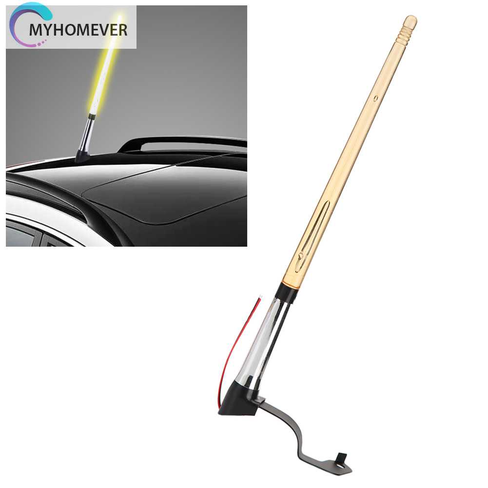 Ăng Ten 12V Ánh Sáng Vàng Chất Lượng Cao Cho Xe Hơi