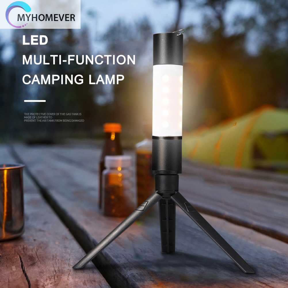 Đèn Pin Sạc Pin Kèm Tripod Chuyên Dụng Cho Đi Cắm Trại / Câu Cá