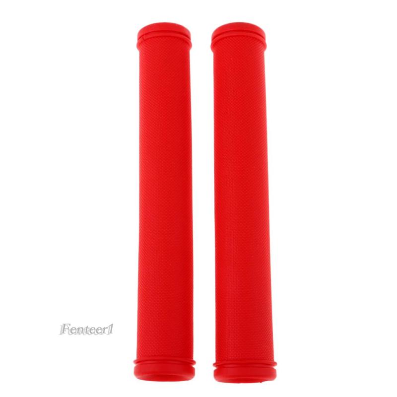 [Fenteer1] 1 Cặp Vỏ Bọc Tay Lái Xe Đạp Bằng Cao Su Màu Xanh Dương