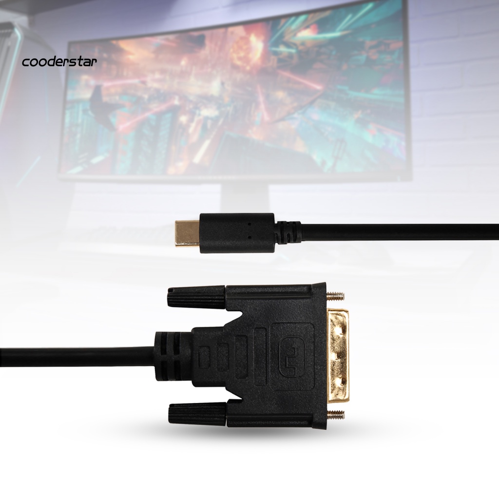 Dây Cáp Kết Nối COOD PVC Cho Laptop Type-C Sang DVI