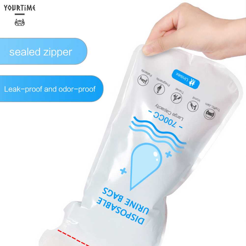 Túi Đi Tiểu Mini 700ml Di Động Dùng Một Lần Đa Ứng Dụng Cho Hoạt