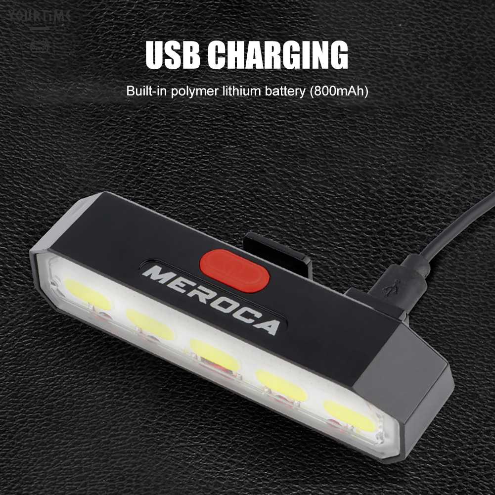 Meroca Đèn LED Gắn Đuôi Xe Đạp Có Thể Sạc Lại Bằng Cổng USB
