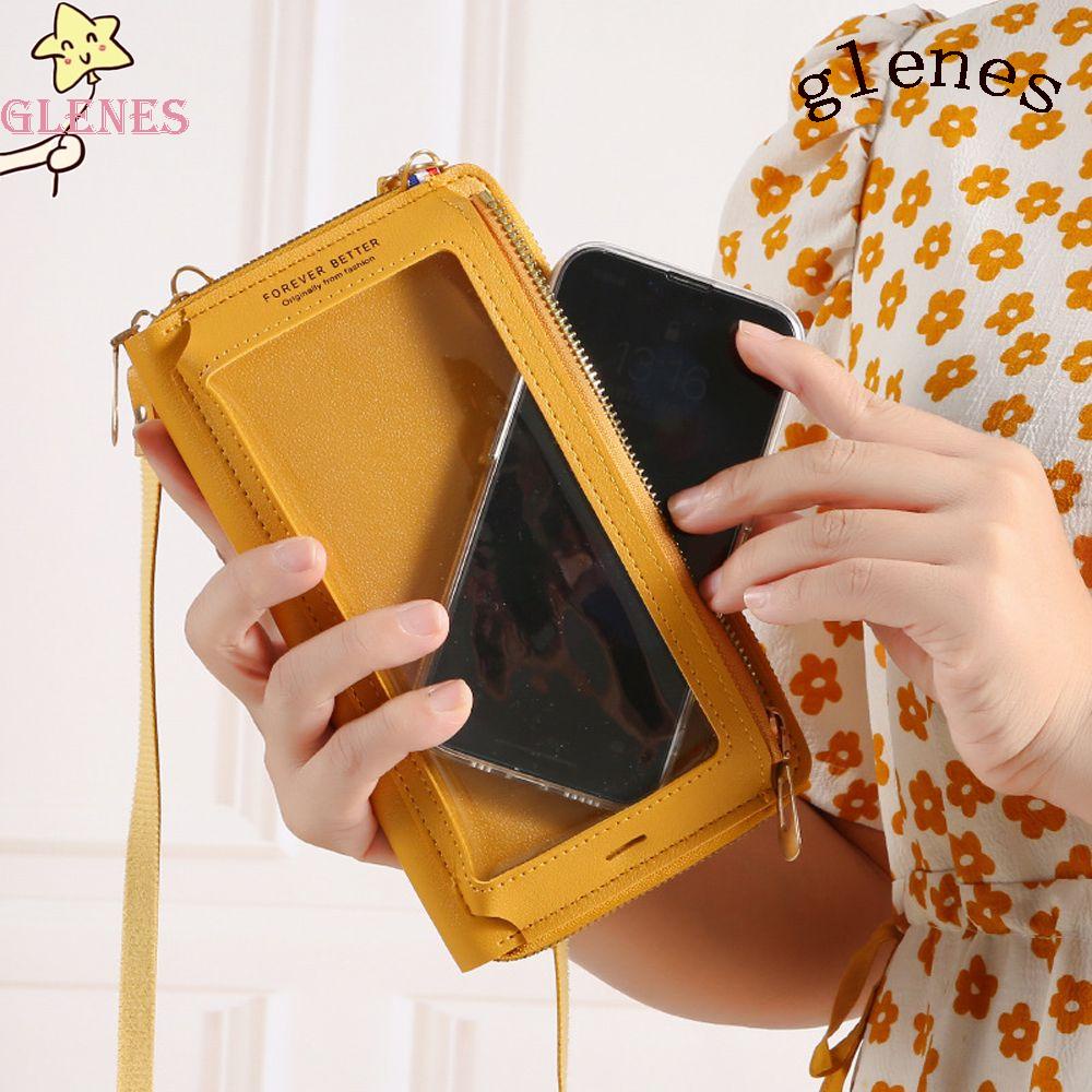 Túi Đeo Chéo Da PU Hình Vuông Cỡ Lớn Đựng Điện Thoại In Logo Balenciages Thời Trang Cổ Điển Giá Đỡ