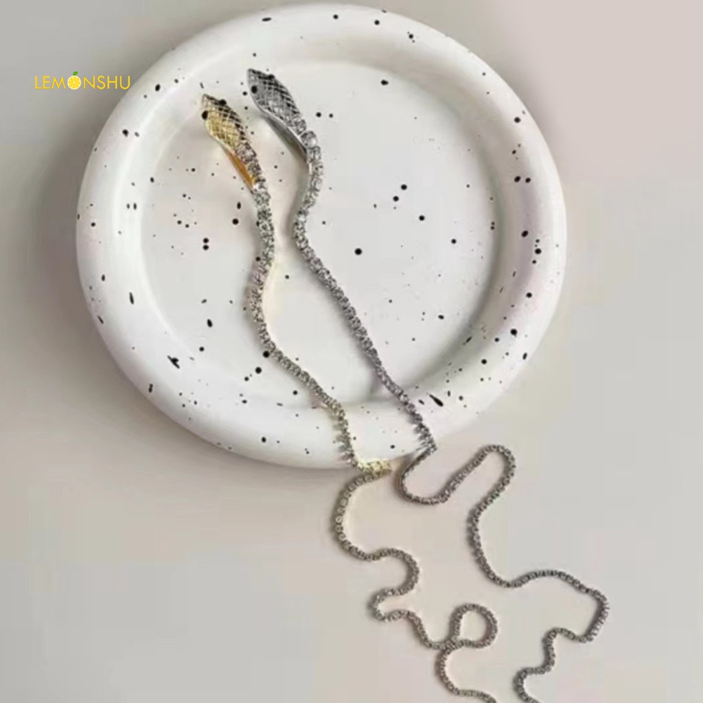 Chuỗi Dây Xích Hình Rắn Đính Đá Lấp Lánh Dùng Trang Trí Tóc