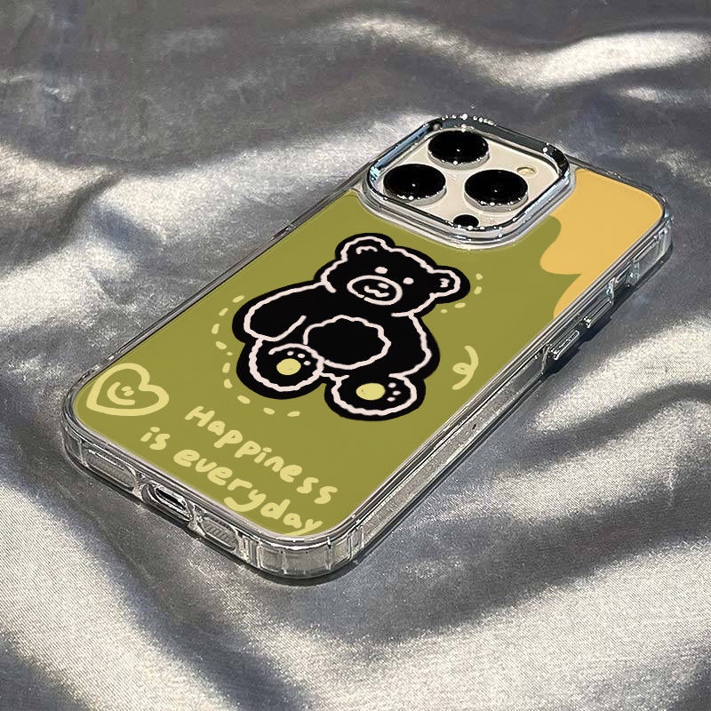 ✅Ốp Điện Thoại Mềm Chống Sốc Họa Tiết Gấu Dễ Thương Cho iPhone 12 813max 7 14pro 11 KWCL