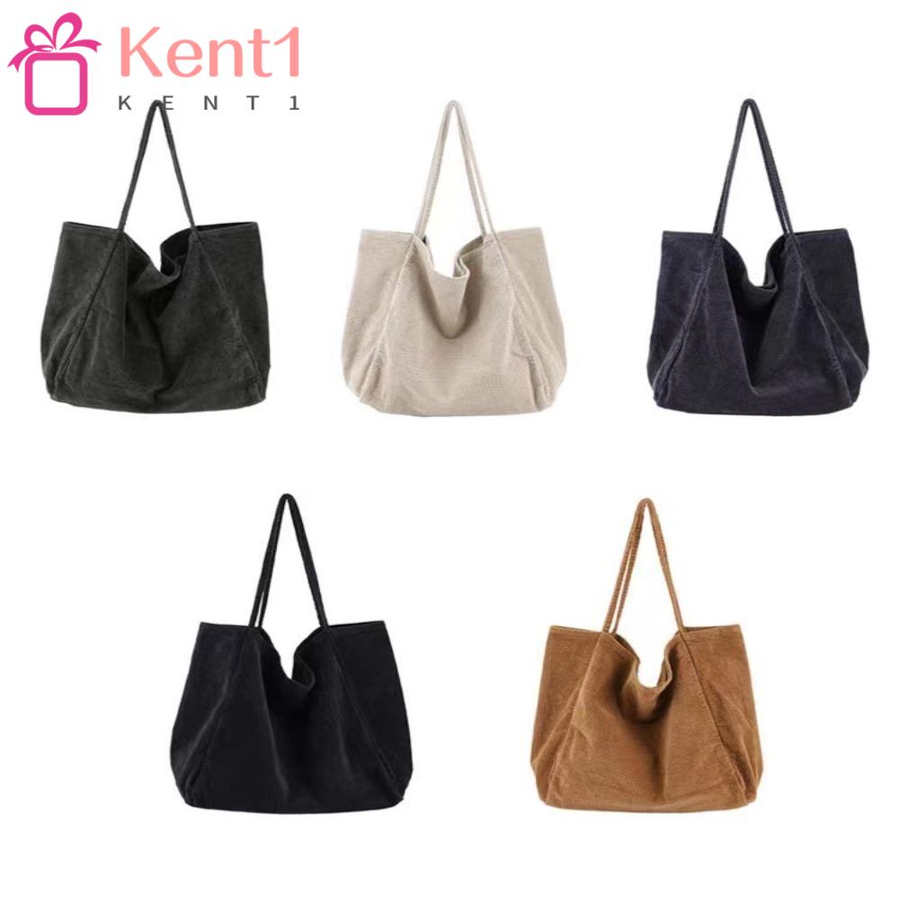 Kent1 Túi Xách Mua Sắm Vải Cotton Cỡ Lớn Thời Trang Cho Nữ