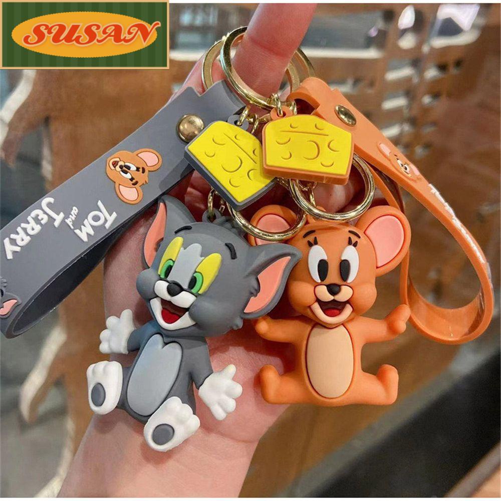 Móc Khóa Nhựa PVC Họa Tiết Hoạt Hình Đáng Yêu