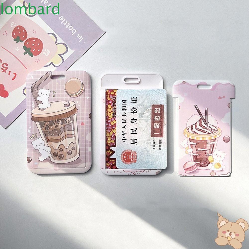 Vỏ Bọc Thẻ ID / Thẻ ID Bằng Polyester In Hoạt Hình Thỏ Kèm Móc Khóa Cho Học Sinh