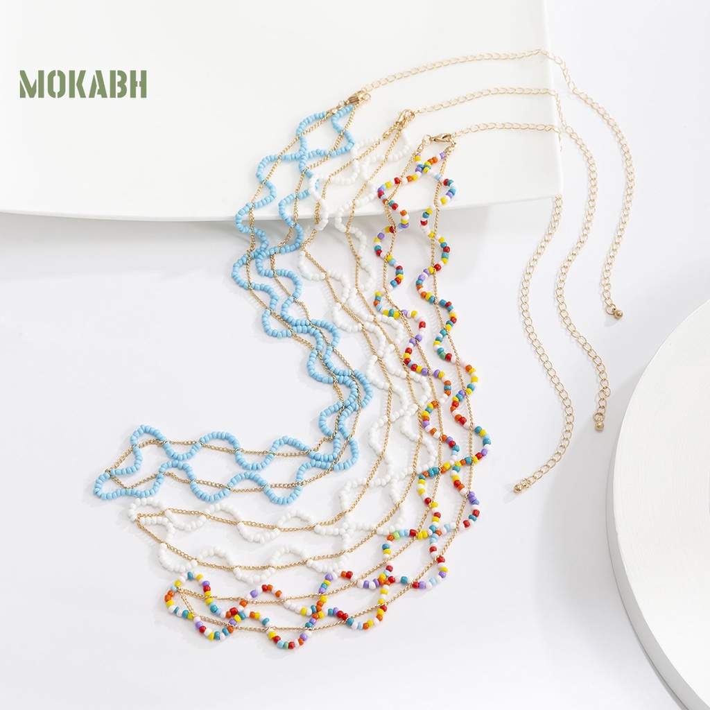 [Mok Abh] Chuỗi Dây Đeo Hông Có Thể Điều Chỉnh Phong Cách Bohemian