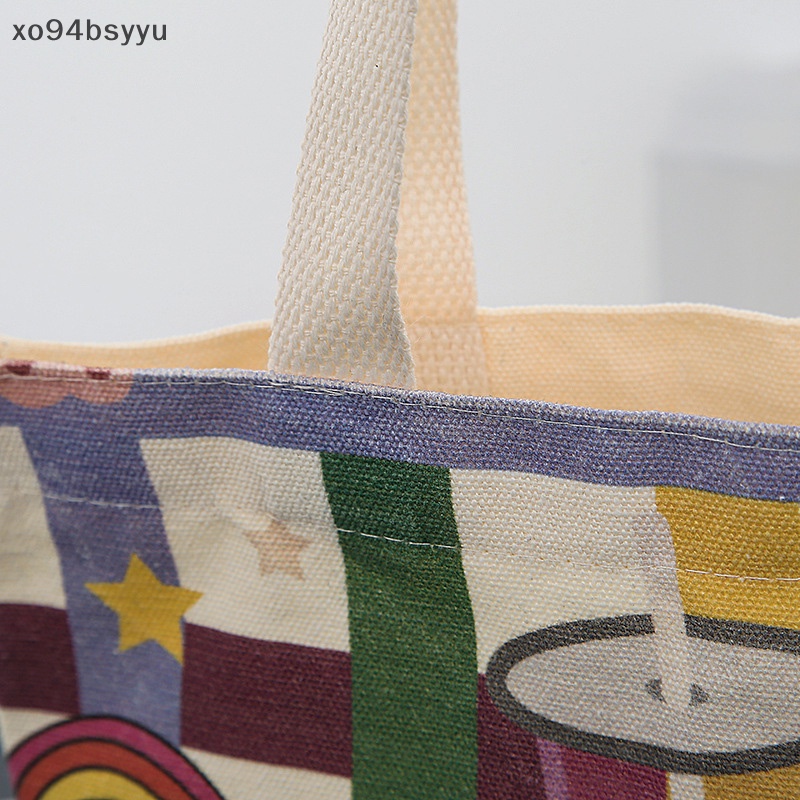 Túi Xách xo94bsyyu Vải Canvas In Họa Tiết Hoạt Hình Phong Cách Nhật Bản Cho Nữ