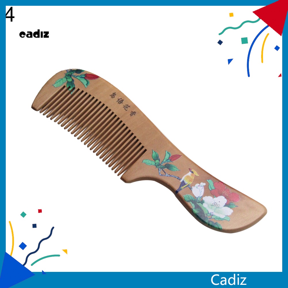 Lược Gỗ Đào Chải Tóc Mát Xa Da Đầu Chống Tĩnh Điện