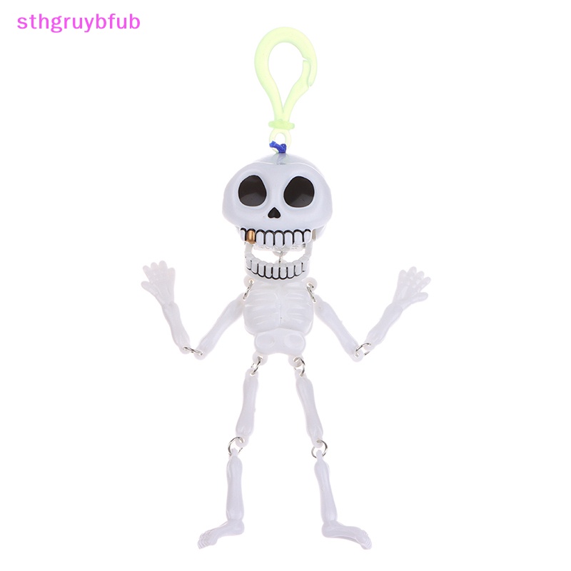 Mô Hình Đầu Lâu Dây Kéo Trang Trí Halloween