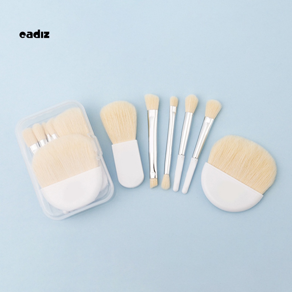Set 6 Cọ Trang Điểm Lông Mềm Có Thể Tái Sử Dụng Kèm Hộp Đựng