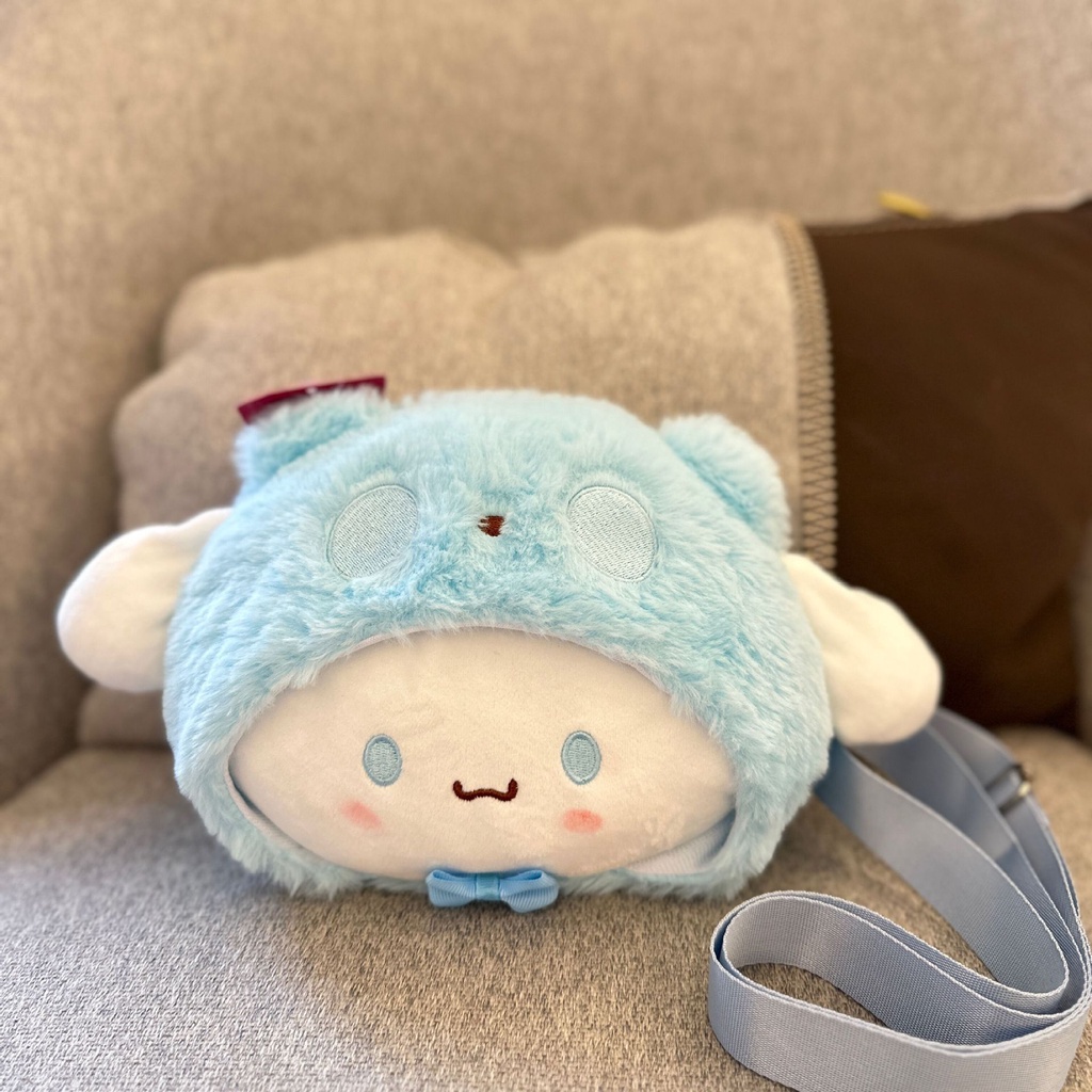 Túi Đeo Chéo Bằng Vải Bông Họa Tiết Hoạt Hình Phong Cách Lolita Dễ Thương Kèm Dây Đeo Sợi Xích Cho Nữ