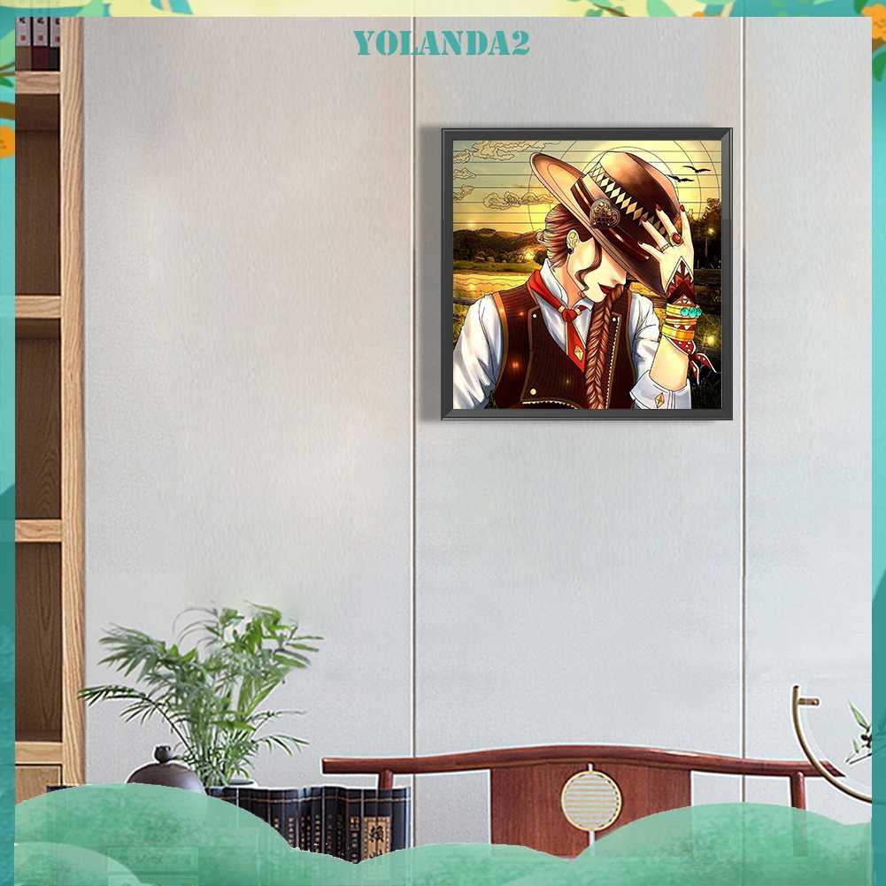 Tranh Đính Đá Kim Cương Toàn Bộ 5D DIY Hình Vẽ Cô Gái Trang Trí Nhà Cửa