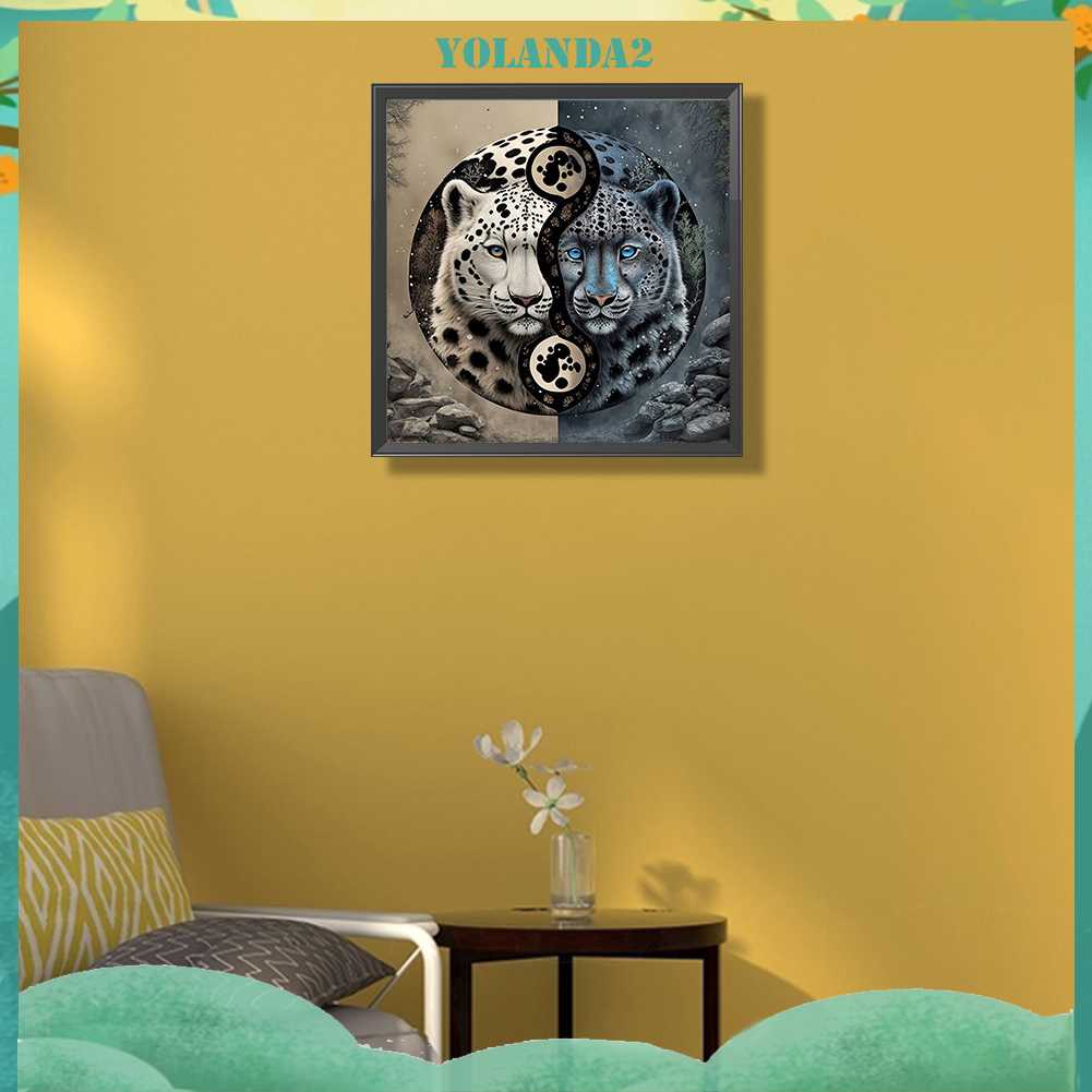 Tranh Đính Đá Kim Cương Toàn Bộ 5D DIY Hình Biểu Tượng Âm Dương