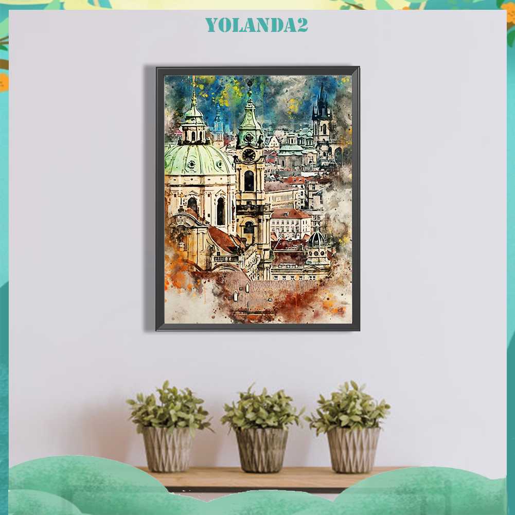 Tranh Đính Đá Kim Cương Toàn Bộ 5D DIY Hình Vẽ Phong Cảnh Trang Trí Nhà Cửa