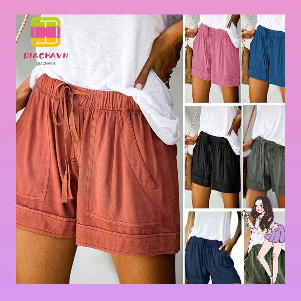 Quần Short Thể Thao Co Giãn Thời Trang Mùa Hè Cho Nữ