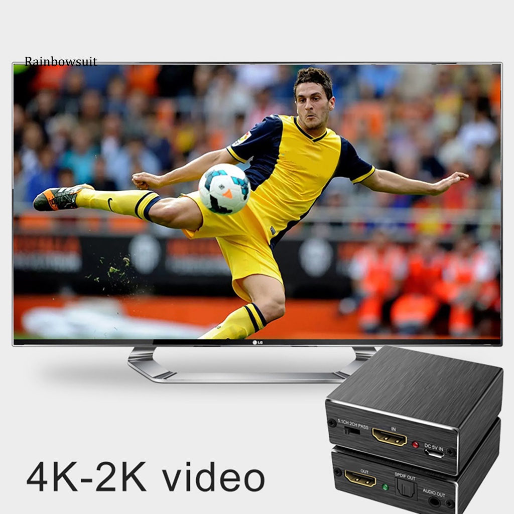 Bộ Chuyển Đổi Âm Thanh HDMI Sang SPDIF + R / L 5.1 Quang Học 4K 2K