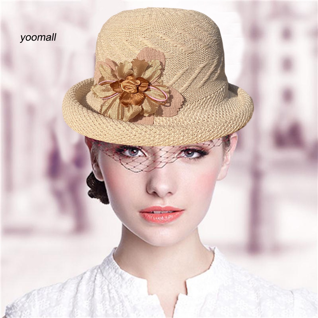 Mũ Tai Bèo Vành Ngắn Màu Trơn Thoáng Khí Chống Tia UV Thời Trang Mùa Hè Cho Nữ