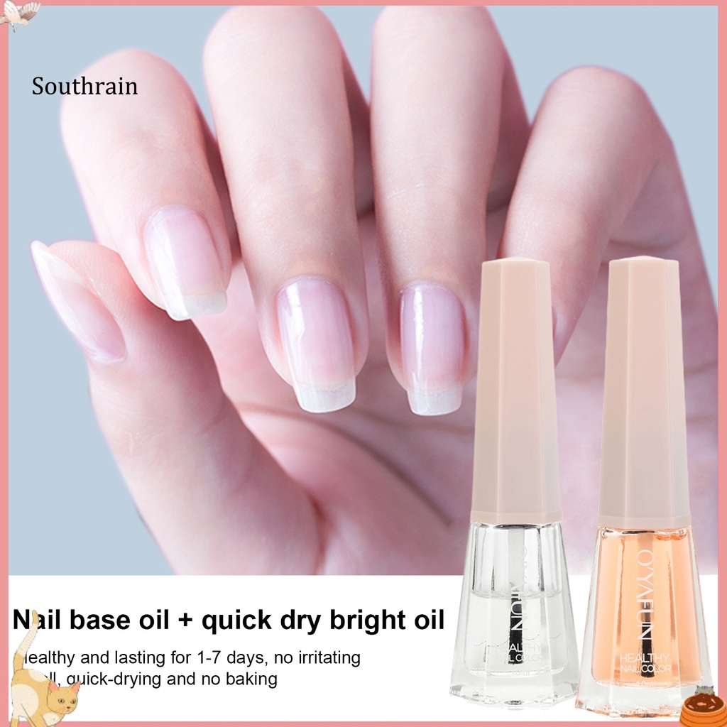 Sơn Móng Tay 10g Trong Suốt Nhanh Khô Dễ Tẩy Trang Tiện Dụng Cho Gia Đình