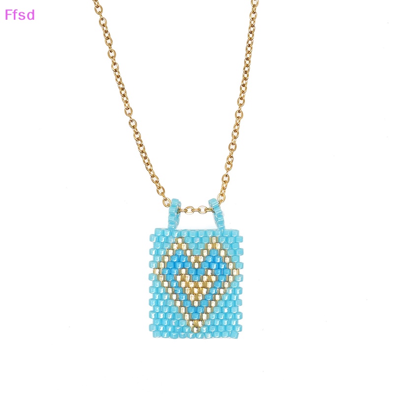 Vòng cổ Miyuki Mặt Thánh Giá Bằng Thép Không Gỉ Mạ Vàng Y2K Thời Trang Cho Nữ