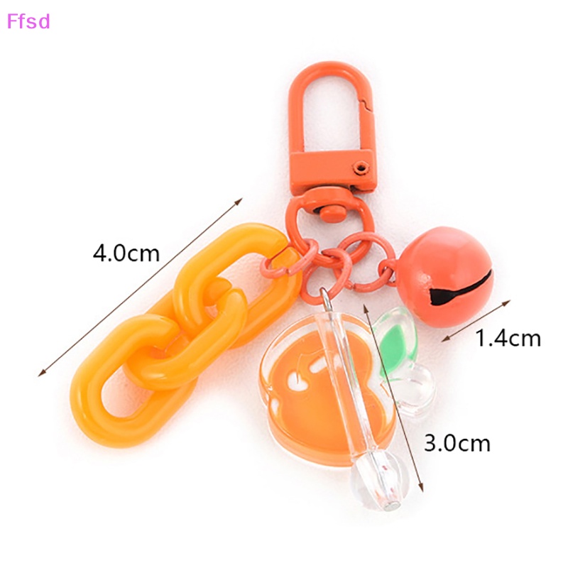 {Ffsd} Móc Chìa Khóa Bằng Acrylic Hình Hoa Dễ Thương Sáng Tạo Phong Cách Hàn Quốc