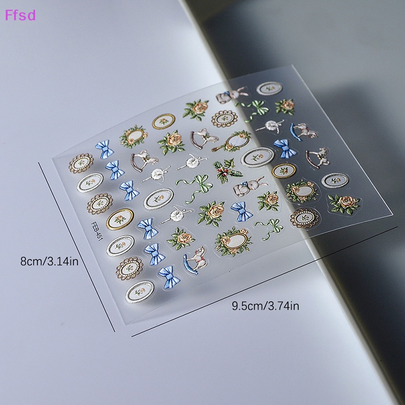 {Ffsd} Miếng Dán Trang Trí Móng Tay Ba Chiều Diy Đẹp Bán Chạy