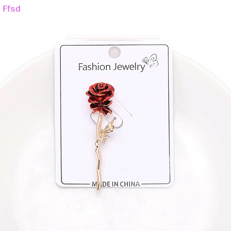 Ghim Cài Áo Hình Hoa Hồng Đơn Giản Sáng Tạo Thời Trang Cho Nữ