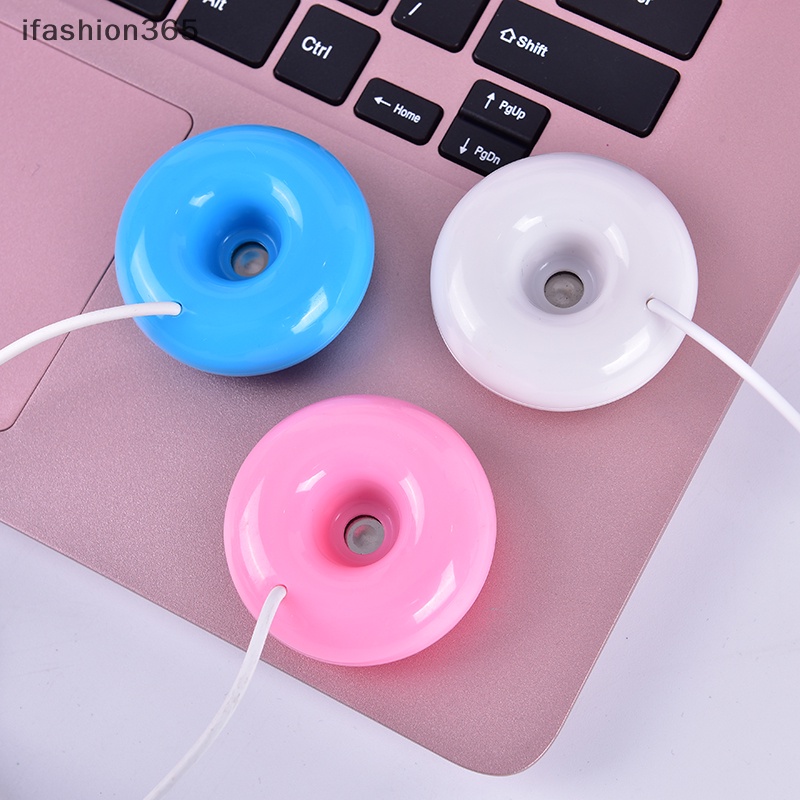 1 Máy Tạo Độ Ẩm Không Khí Hình Bánh Donut Mini Kết Nối USB ifashion365