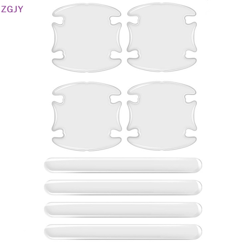 Bộ 8 Miếng Dán TPU Trong Suốt Bảo Vệ Tay Nắm Cửa Xe Hơi Chống Trầy Mới