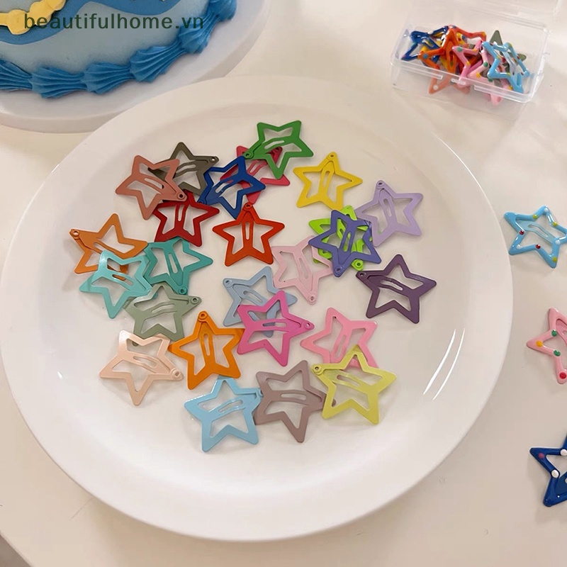 Set 10 / 25 Kẹp Tóc BB Hình Ngôi Sao Dễ Thương Cho Nữ