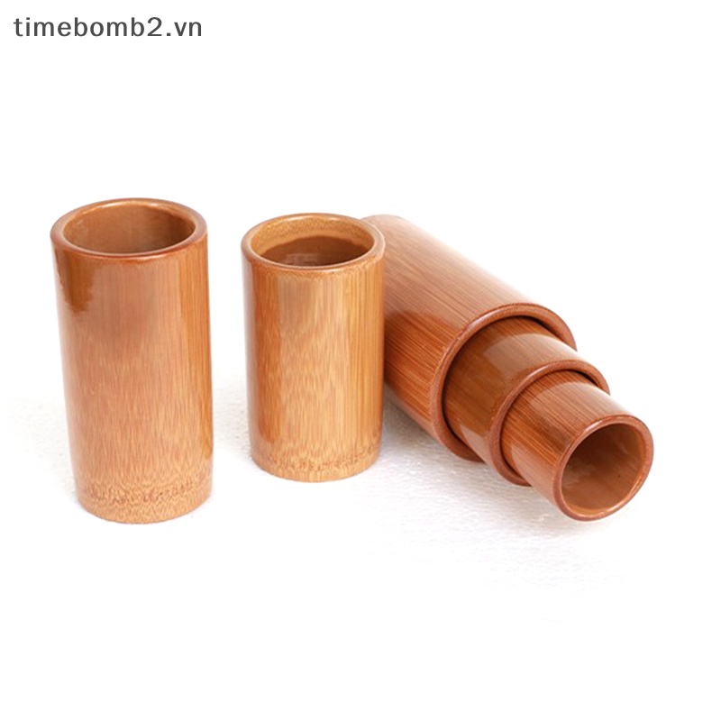 1 Cốc Châm Cứu Mát Xa Bằng Gỗ Tre Tự Nhiên Chống Cellulite