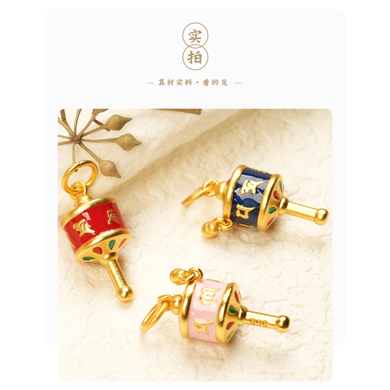 Phụ Kiện Hạt Xỏ Vòng Tay Dạng Hạt Màu Vàng Kim Bảo Quản Màu Sắc Cao Cấp diy