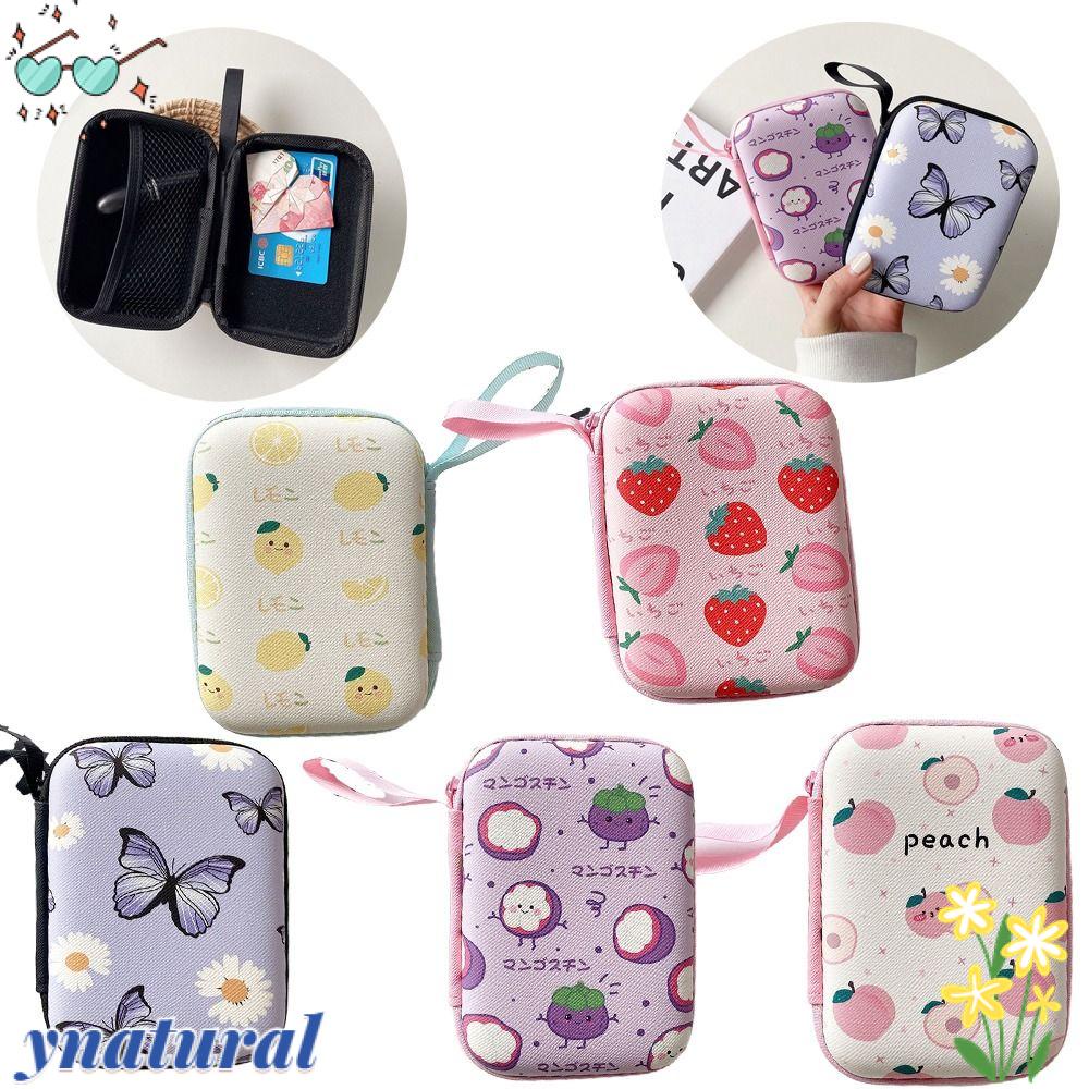 Ynatural Túi Đựng Dây Cáp Dữ Liệu / Tai Nghe / Tiền Xu Hình Trái Cây Hoạt Hình Cho Nữ